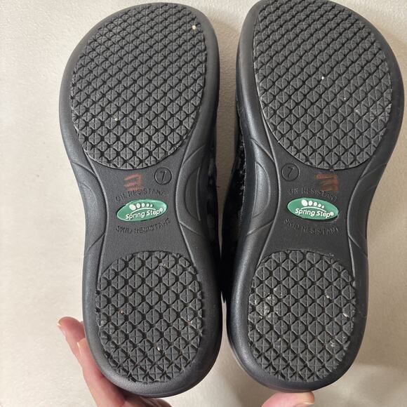 Spring‎ Step Professional Clogs Size 7 Metallic Floral Slip On Shoe Comfort Work - Picture 8 of 8